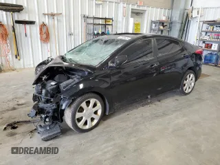 2013 Hyundai Elantra GLS with VIN KMHDH4AE2DU572550, listed as a Copart auction lot 57509425 with Not provided miles and Non repairable. Bid and sale history available at DreamBid. Image 1.