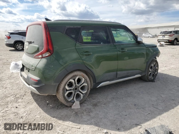 2020 Kia Soul X-Line with VIN KNDJ23AU4L7055922, listed as a Copart auction lot 46923835 with 107,382 mi miles and Salvage Title. Bid and sale history available at carsss.com. Image 3.