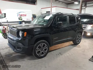 2017 Jeep Renegade Latitude with VIN ZACCJBBB4HPF10815, listed as a IAAI auction lot 41504957 with 192,076 mi miles. Bid and sale history available at carsss.com. Image 17.