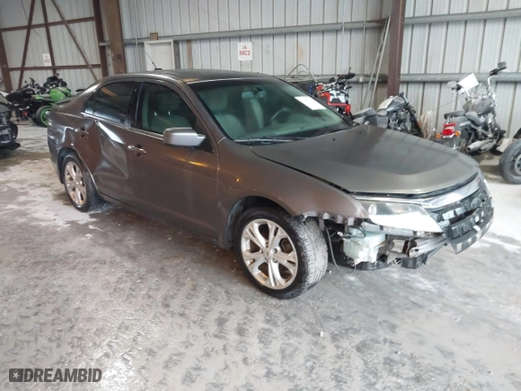 2012 Ford Fusion SE with VIN 3FAHP0HA9CR325249, listed as a IAAI auction lot 41803339 with 203,650 mi miles. Bid and sale history available at carsss.com. Image 1.