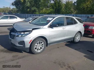 2022 Chevrolet Equinox LS with VIN 3GNAXSEV4NS150099, listed as a IAAI auction lot 40395522 with 48,187 mi miles. Bid and sale history available at carsss.com. Image 17.