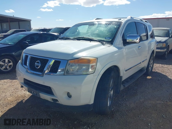 2011 Nissan Armada SV with VIN 5N1BA0ND8BN604883, listed as a IAAI auction lot 41765068 with 195,752 mi miles and . Bid and sale history available at DreamBid. Image 2.