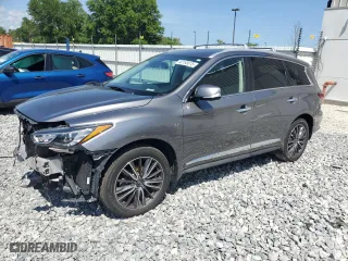2019 Infiniti QX60 PURE with VIN 5N1DL0MM9KC535363, listed as a Copart auction lot 50193075 with 79,297 mi miles and Salvage Title. Bid and sale history available at carsss.com. Image 1.