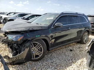 2025 Mercedes-Benz GLS with VIN 4JGFF5KE9SB317664, listed as a Copart auction lot 49436215 with 1,031 mi miles and Salvage Title. Bid and sale history available at carsss.com. Image 1.