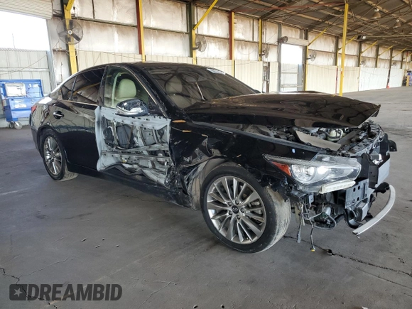 2019 Infiniti Q50 3.0t LUXE with VIN JN1EV7APXKM513587, listed as a Copart auction lot 77808874 with 71,729 mi miles and Clean Title. Bid and sale history available at carsss.com. Image 4.