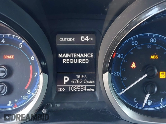 2016 Toyota Corolla L с VIN 5YFBURHE7GP484699, выставлен на аукционе IAAI как лот 42222417 с пробегом 108 534 миль миль и . История ставок и продаж доступна на DreamBid. Изображение 7.