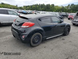 2015 Hyundai Veloster Turbo with VIN KMHTC6AE2FU240326, listed as a Copart auction lot 54400765 with 151,748 mi miles and Salvage title. Bid and sale history available at DreamBid. Image 3.