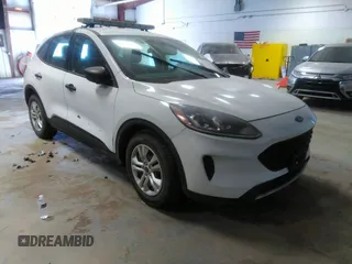 2020 Ford Escape S with VIN 1FMCU0F60LUA63492, listed as a IAAI auction lot 41732314 with 66,295 mi miles and . Bid and sale history available at carsss.com. Image 1.