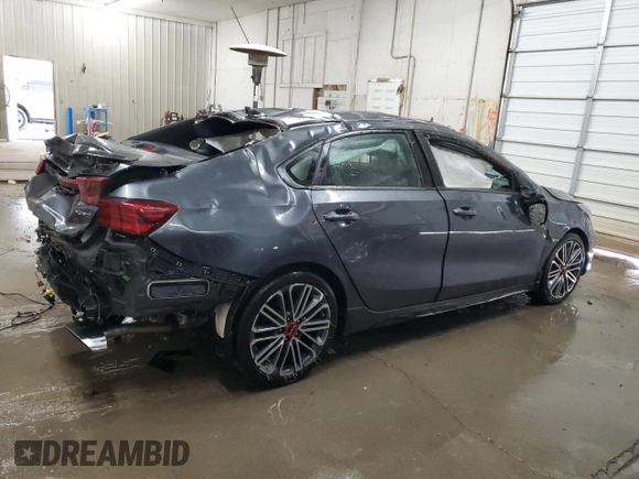 2024 Kia Forte GT with VIN 3KPF44AC5RE720056, listed as a Copart auction lot 50938935 with 44,705 mi miles and Salvage Title. Bid and sale history available at carsss.com. Image 3.