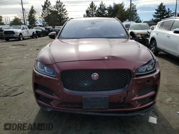 2017 Jaguar F-Pace 20d Premium with VIN SADCJ2BN8HA099515, listed as a Copart auction lot 43664725 with 111,386 mi miles and Salvage Title. Bid and sale history available at DreamBid. Image 5.