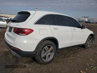 2022 Mercedes-Benz GLC 300 with VIN W1N0G8EBXNV368175, listed as a Copart auction lot 50735455 with 27,699 mi miles and Salvage Title. Bid and sale history available at DreamBid. Image 3.