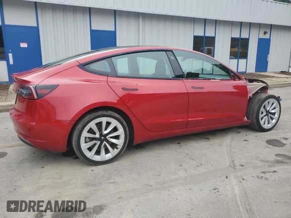 2023 Tesla Model 3 with VIN 5YJ3E1EA6PF437390, listed as a Copart auction lot 62825135 with 115,121 mi miles and Clean title. Bid and sale history available at DreamBid. Image 3.