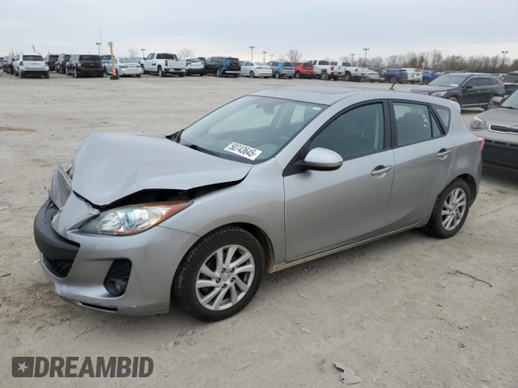 2012 Mazda 3 i Grand Touring with VIN JM1BL1M72C1629254, listed as a Copart auction lot 50743645 with 115,752 mi miles and Salvage Title. Bid and sale history available at DreamBid. Image 1.