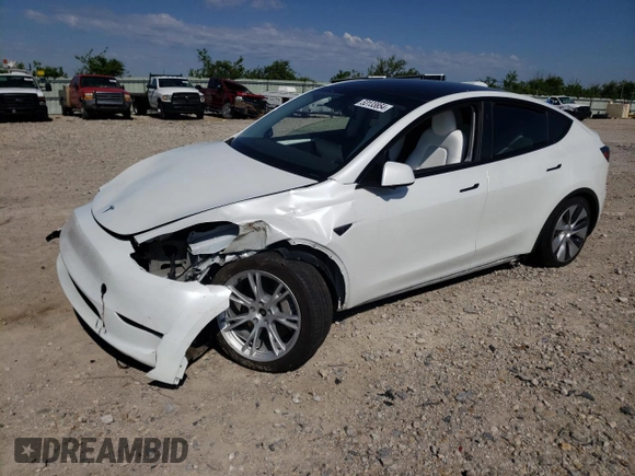 2023 Tesla Model Y Long Range with VIN 7SAYGDEE6PF861451, listed as a Copart auction lot 53133854 with 7,216 mi miles and Salvage Title. Bid and sale history available at DreamBid. Image 1.