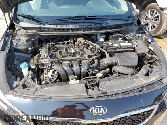 2017 Kia Forte LX with VIN KNAFK5A85H5684822, listed as a Copart auction lot 65673304 with 91,840 mi miles and Salvage Title. Bid and sale history available at DreamBid. Image 11.