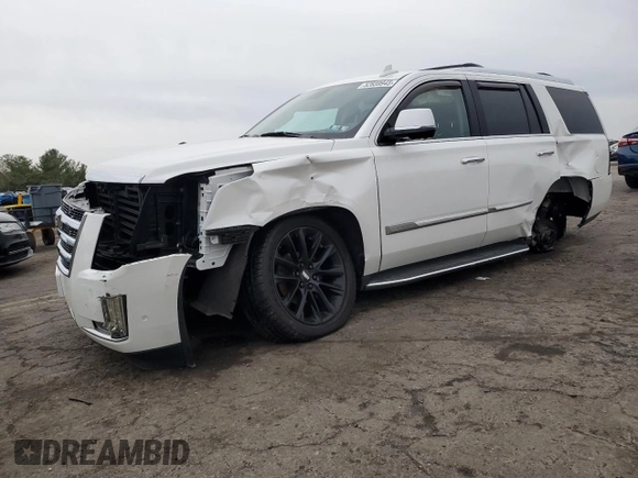 2020 Cadillac Escalade Luxury with VIN 1GYS4BKJ8LR202660, listed as a Copart auction lot 52859945 with 46,503 mi miles and Salvage title. Bid and sale history available at DreamBid. Image 1.