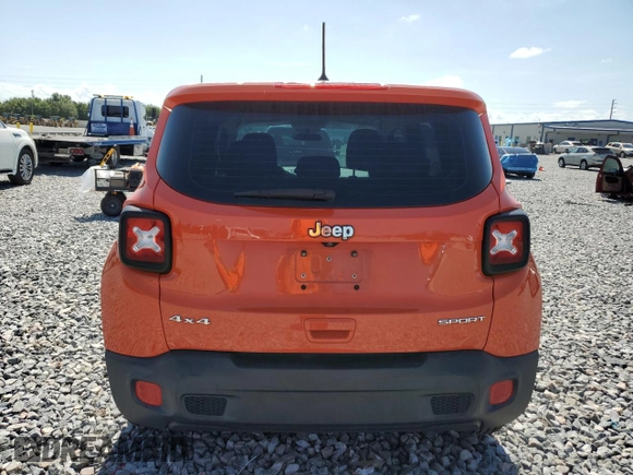 2018 Jeep Renegade Sport with VIN ZACCJBAB9JPH14873, listed as a Copart auction lot 58444785 with 106,816 mi miles and Salvage title. Bid and sale history available at DreamBid. Image 6.