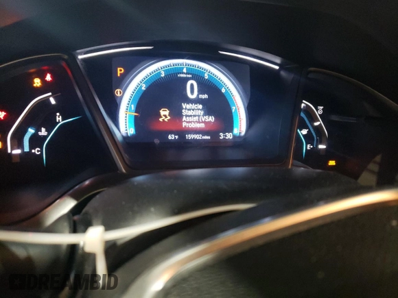 2016 Honda Civic Sedan EX-L with VIN 2HGFC1F73GH634275, listed as a Copart auction lot 46972205 with 159,902 mi miles and Salvage Title. Bid and sale history available at carsss.com. Image 9.
