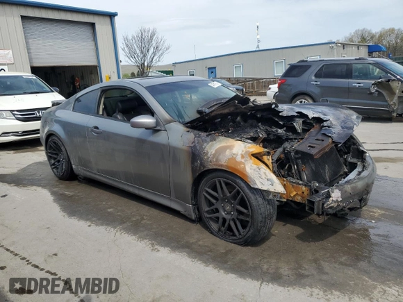 2007 Infiniti G35 with VIN JNKCV54EX7M900519, listed as a Copart auction lot 54781185 with Not Provided miles and Salvage Title. Bid and sale history available at DreamBid. Image 4.