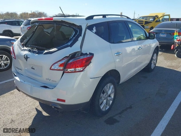 2013 Nissan Murano SL with VIN JN8AZ1MW4DW300680, listed as a IAAI auction lot 40841878 with 142,016 mi miles. Bid and sale history available at carsss.com. Image 4.