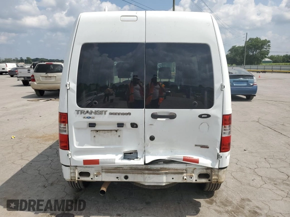 2012 Ford Transit Connect XL with VIN NM0LS6AN4CT080827, listed as a Copart auction lot 62592695 with 178,623 mi miles and Salvage title. Bid and sale history available at DreamBid. Image 6.