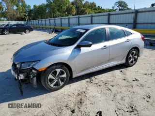 2021 Honda Civic Sedan LX with VIN 2HGFC2F66MH515192, listed as a Copart auction lot 50632225 with 46,235 mi miles and Non Repairable. Bid and sale history available at carsss.com. Image 1.