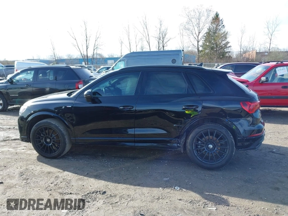 2023 Audi Q3 S line Premium with VIN WA1DECF38P1111626, listed as a IAAI auction lot 41935732 with 38,777 mi miles and . Bid and sale history available at DreamBid. Image 14.