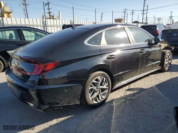 2020 Hyundai Sonata SEL with VIN 5NPEL4JA0LH028884, listed as a Copart auction lot 52560045 with 44,356 mi miles and Salvage Title. Bid and sale history available at carsss.com. Image 3.