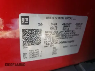 2024 Chevrolet Tahoe LS with VIN 1GNSCMKD9RR214069, listed as a Copart auction lot 86371114 with 14,453 mi miles and Salvage title. Bid and sale history available at DreamBid. Image 13.