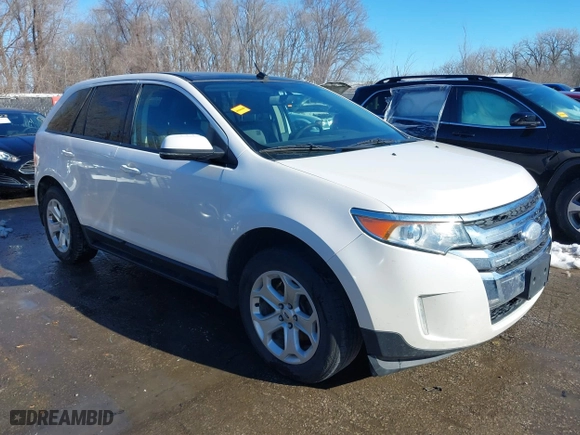 2012 Ford Edge SEL with VIN 2FMDK3J96CBA91381, listed as a IAAI auction lot 41355115 with 148,213 mi miles. Bid and sale history available at carsss.com. Image 1.
