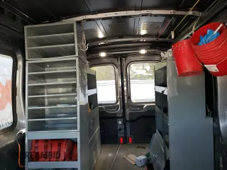 2015 Ford Transit with VIN 1FTNE1CM9FKA51425, listed as a Copart auction lot 70039184 with 146,782 mi miles and Salvage Title. Bid and sale history available at DreamBid. Image 10.