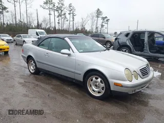 1999 Mercedes-Benz CLK with VIN WDBLK65G5XT007517, listed as a IAAI auction lot 41287379 with Not Provided miles. Bid and sale history available at carsss.com. Image 1.