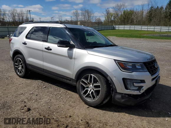 2017 Ford Explorer Sport with VIN 1FM5K8GT5HGA14201, listed as a Copart auction lot 55025635 with 116,415 mi miles and Salvage Title. Bid and sale history available at carsss.com. Image 4.