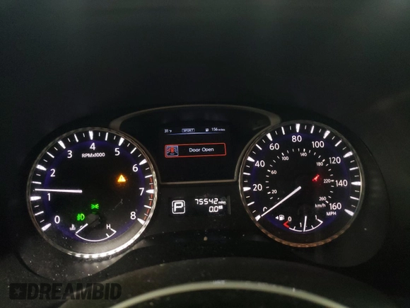 2015 Infiniti QX60 with VIN 5N1AL0MM9FC552706, listed as a Copart auction lot 45138455 with 75,542 mi miles and Salvage Title. Bid and sale history available at carsss.com. Image 9.