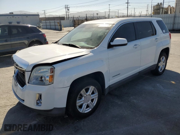 2014 GMC Terrain SLE with VIN 2GKALMEK4E6110663, listed as a Copart auction lot 61054615 with 91,175 mi miles and Salvage title. Bid and sale history available at DreamBid. Image 1.