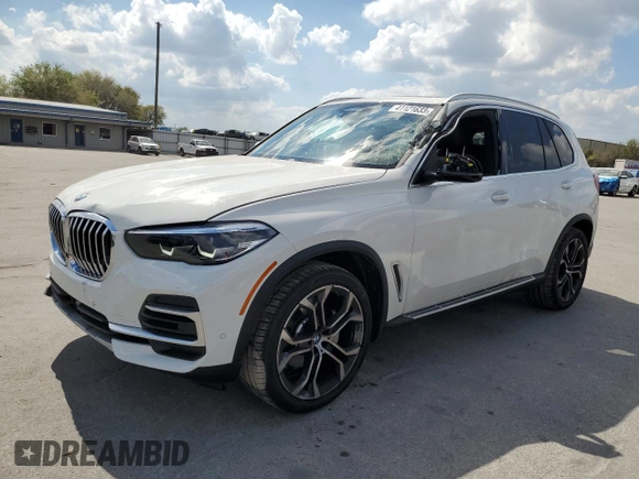 2023 BMW X5 xDrive40i with VIN 5UXCR6C09P9P39406, listed as a Copart auction lot 41121633 with 2,974 mi miles. Bid and sale history available at carsss.com. Image 1.