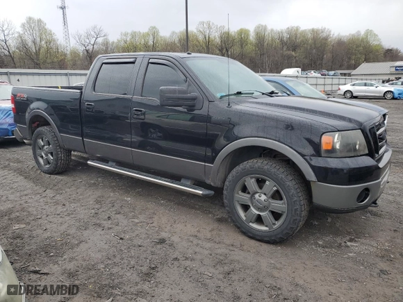2008 Ford F-150 XLT with VIN 1FTPW14V98FA61008, listed as a Copart auction lot 52536455 with 175,308 mi miles and Salvage Title. Bid and sale history available at carsss.com. Image 4.