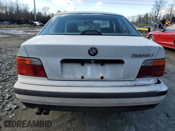 1995 BMW 3 Series 325i with VIN WBACB4328SFM07976, listed as a Copart auction lot 44544775 with 221,191 mi miles and Salvage Title. Bid and sale history available at carsss.com. Image 6.