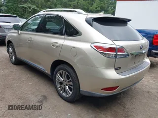 2013 Lexus RX 450h with VIN JTJBC1BA4D2051519, listed as a IAAI auction lot 42581660 with 128,839 mi miles and . Bid and sale history available at DreamBid. Image 3.