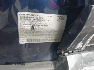 2020 Audi Q5 Premium with VIN WA1ANAFYXL2081200, listed as a IAAI auction lot 42445339 with 73,859 mi miles and . Bid and sale history available at DreamBid. Image 9.