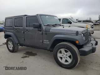 2018 Jeep Wrangler JK Unlimited Sport S with VIN 1C4HJWDG6JL928132, listed as a Copart auction lot 83001174 with 79,600 mi miles and Non Repairable. Bid and sale history available at carsss.com. Image 1.