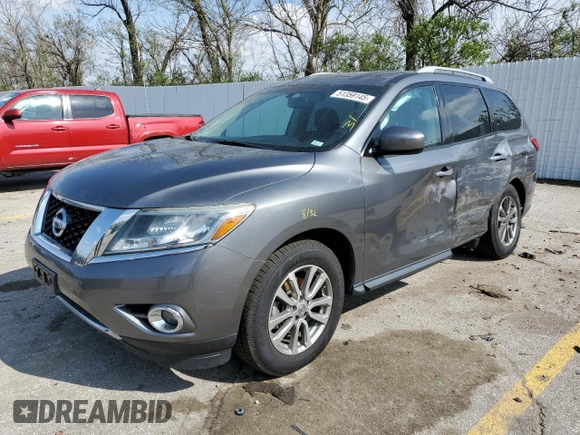 2016 Nissan Pathfinder Platinum with VIN 5N1AR2MM7GC639788, listed as a Copart auction lot 51359145 with 111,331 mi miles and Salvage Title. Bid and sale history available at carsss.com. Image 1.