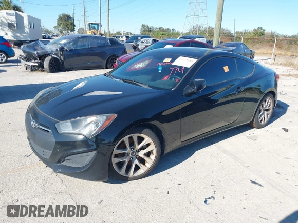 2013 Hyundai Genesis Coupe R-Spec with VIN KMHHT6KD2DU094891, listed as a IAAI auction lot 41273888 with 185,197 mi miles and . Bid and sale history available at DreamBid. Image 2.