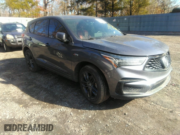 2020 Acura RDX w/A-Spec Pkg with VIN 5J8TC2H68LL040050, listed as a IAAI auction lot 41513493 with 128,217 mi miles. Bid and sale history available at carsss.com. Image 1.