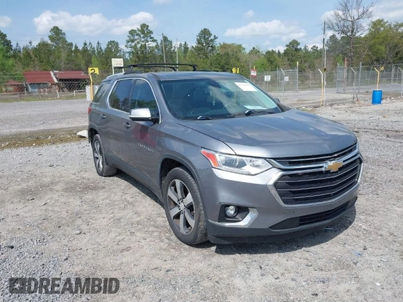 2018 Chevrolet Traverse LT z VIN 1GNERHKW5JJ212911, wystawiony jako IAAI lot #41923593 z przebiegiem 109 023 mil mil oraz . Historia ofert i sprzedaży dostępna na DreamBid. Obrazek 1.