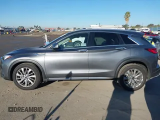 2024 Infiniti QX50 Luxe with VIN 3PCAJ5BAXRF104014, listed as a IAAI auction lot 41647475 with 7,771 mi miles and . Bid and sale history available at DreamBid. Image 14.