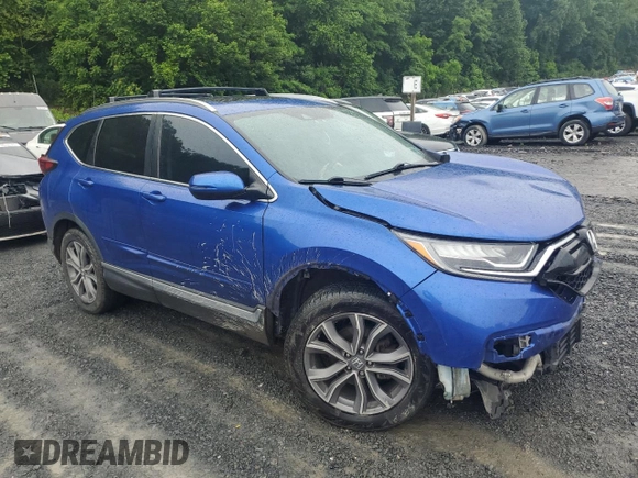 2020 Honda CR-V with VIN NY77082, listed as a Copart auction lot 61235655 with 52,250 mi miles and Salvage title. Bid and sale history available at DreamBid. Image 4.