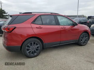 2024 Chevrolet Equinox RS with VIN 3GNAXMEG9RS221056, listed as a Copart auction lot 52902715 with 11,715 mi miles and Salvage Title. Bid and sale history available at DreamBid. Image 3.