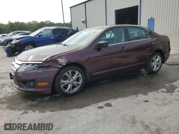 2012 Ford Fusion SE with VIN 3FAHP0HA3CR400074, listed as a Copart auction lot 59180065 with 168,416 mi miles and Salvage title. Bid and sale history available at DreamBid. Image 1.