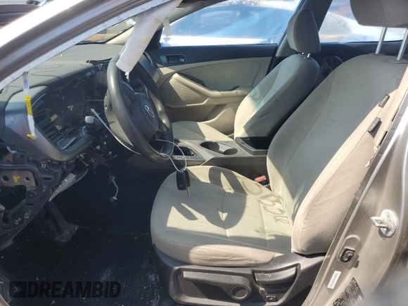2015 Kia Optima LX with VIN KNAGM4A70F5531536, listed as a Copart auction lot 53731885 with Not provided miles and Salvage title. Bid and sale history available at DreamBid. Image 7.